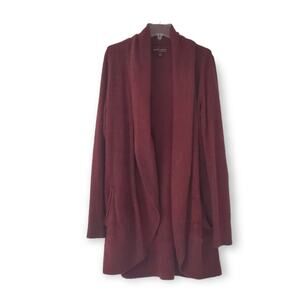 Barefoot Dreams Women's Cardigan in Burgundy